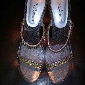 Multi Color Rhinestone Sandal